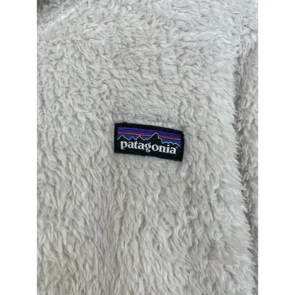 Patagonia Los Gatos Full Zip Jacket White Girls Size XL 14